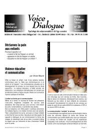VDS nÂ° 28 - Voice Dialogue Sud