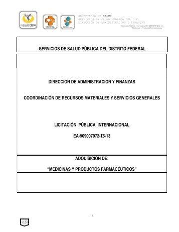 servicios de salud pública del distrito federal dirección de ...