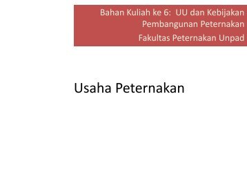 Bahan Kuliah UU ke-6 - Blogs Unpad
