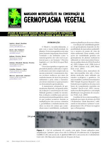 GERMOPLASMA VEGET GERMOPLASMA VEGETAL - Biotecnologia