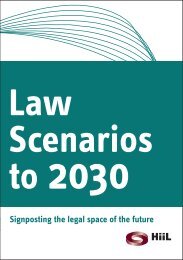 Law Scenarios to 2030 - HiiL