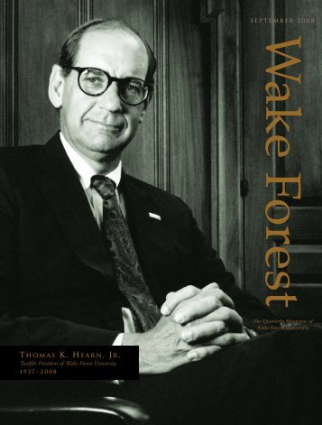 33139 c1-4_p1_Hearn_ƒ.qxd - Past Issues - Wake Forest University