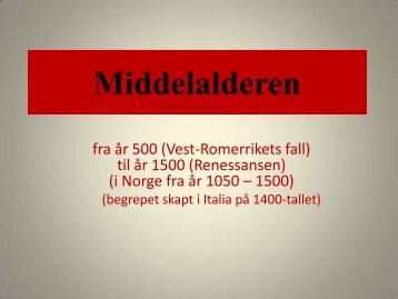 Middelalderen - Noddi