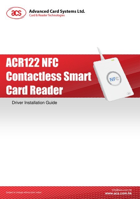 ACR83 Smart Card Reader Driver Download for windows