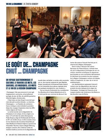 CHAMPAGnE - Chambre de commerce franco-tchÃ¨que