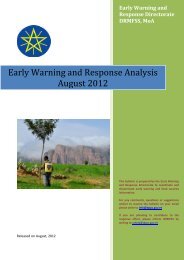 Early Warning and Response Analysis August 2012 - DRMFSS