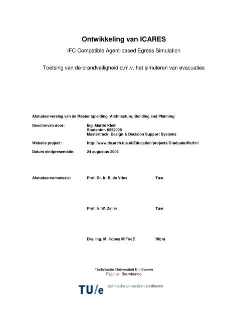 Ontwikkeling van ICARES - Ontwerp Systemen - Technische ...