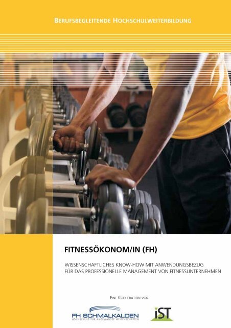 FITNESSÖKONOM/IN (FH) - Fachhochschule Schmalkalden