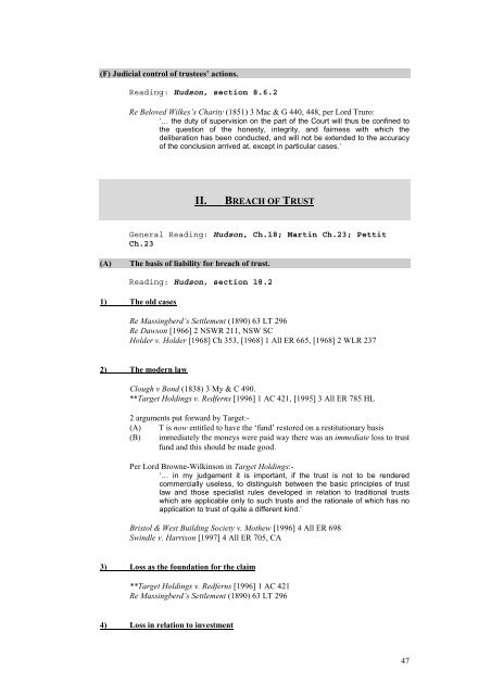 Soton Equity and Trusts - alastairhudson.com