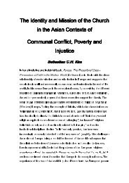 The Identity and Mission of the Church in the Asian Contexts of in ...