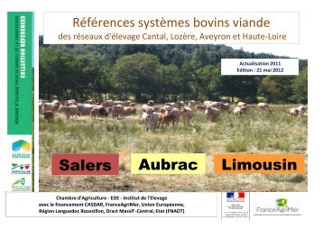 Salers Aubrac Limousin - Chambre d'agriculture du Cantal