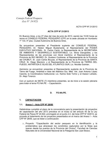 ACTA CFP 21-2013 FONAPE - CAPACITACION - revistapuerto.com.ar