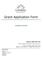 Vallecchia Application Form - Cerebra