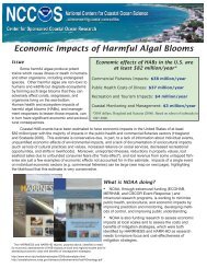 Economic Impacts of Harmful Algal Blooms - Center for Sponsored ...