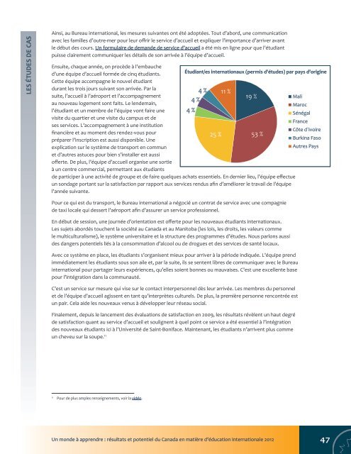 RÃ©sultats et potentiel du Canada en matiÃ¨re d'Ã©ducation internationale