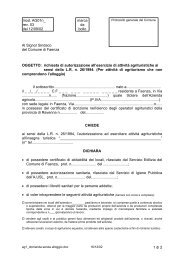 FAC SIMILE DOMANDA DI AUTORIZZAZIONE - R@cine