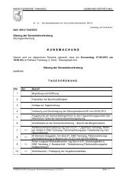 zur Tagesordnung - Tamsweg