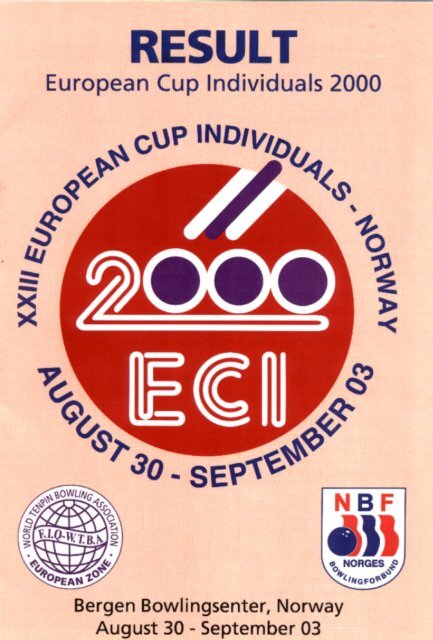 2000 - European Tenpin Bowling Federation