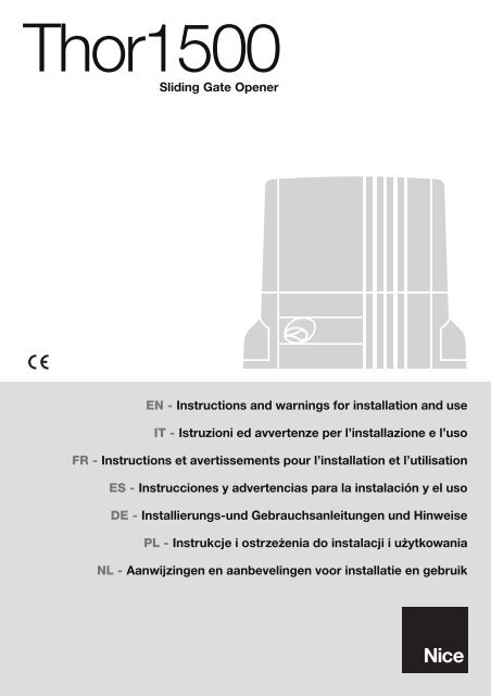 ISTTHE.4865 Rev00 THOR1500:Layout 1 - Gate Motors