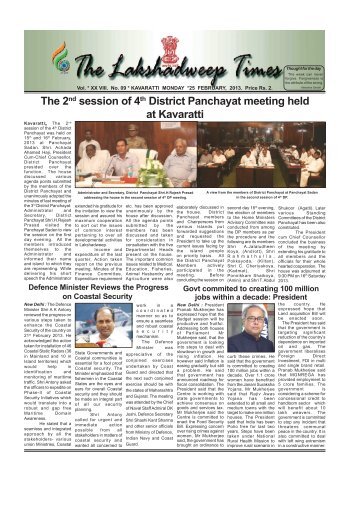 Lakshadweep Times 25 February 2013 - IntraLAK