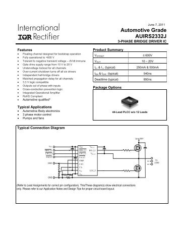 Automotive Grade AUIRS2332J - International Rectifier