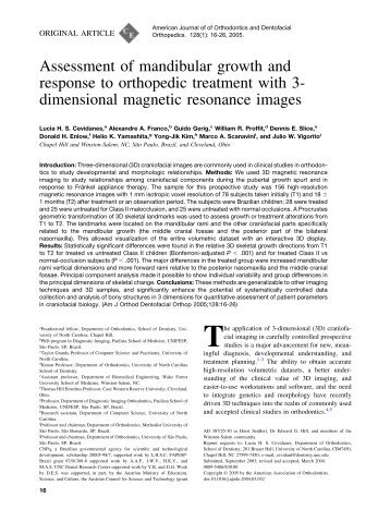 Assessment of mandibular growth and response to ... - MIDAG