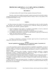 Protocolo Adicional número 1 de la Carta Social ... - Matrix666