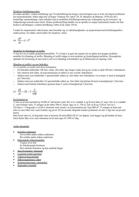 Problemorienteret projektarbejde i, om og med matematik i ... - dirac