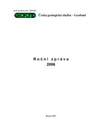 R o č n í z p r á v a 2006 - Česká geologická služba