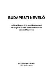 1-2. Ã¶sszevont szÃ¡m - MÃ©rei Ferenc FÅ'vÃ¡rosi PedagÃ³giai Ã©s ...