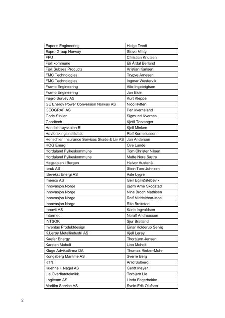 liste over alle inviterte deltagere til CEO Forum 25.april 2013 ...