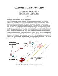 BLUETOOTH TRAFFIC MONITORING --- - I-95 Corridor Coalition