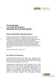 ausgewÃ¤hlte Pressestimmen (PDF) - Oper KÃ¶ln