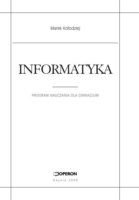 INFORMATYKA - Operon