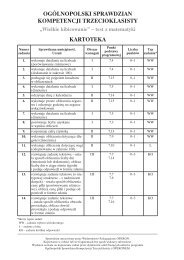 Matematyka - kartoteka testu - Operon