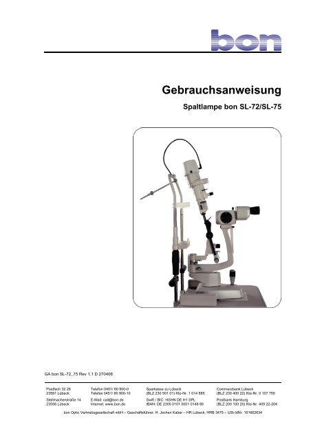 Gebrauchsanweisung