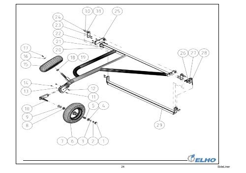 Sideliner Series 10.4 & 10.5 Parts Manual - Opico