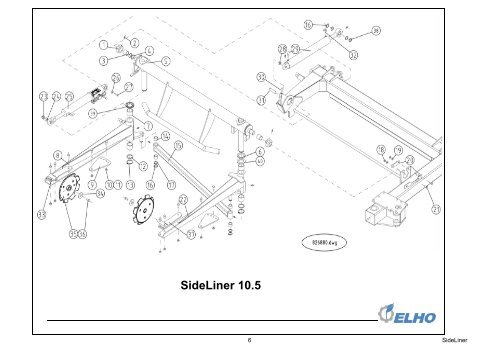 Sideliner Series 10.4 & 10.5 Parts Manual - Opico