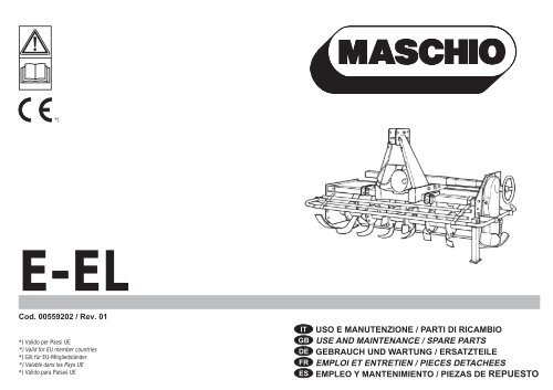 uso e manutenzione / parti di ricambio use and maintenance ... - Opico