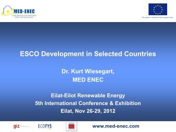 ESCO Development in Selected Countries