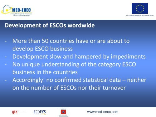 ESCO Development in Selected Countries