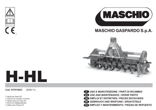 MASCHIO GASPARDO S.p.A. - Opico