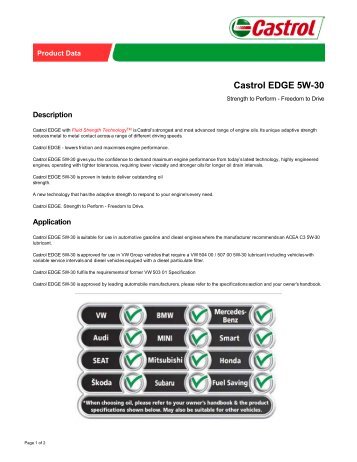 Castrol EDGE 5W-30 - Oil car | Car engine oil