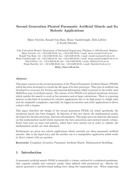 Pdf Full Paper The Dept Of Mechanical Engineering At Vrije