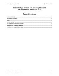 Job Grading Standard for Automotive Mechanic, 5823 - Office of ...