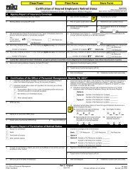 SF 2820 - Office of Personnel Management