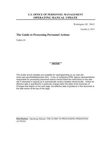 Requesting and Documenting Personnel Actions - Office of ...