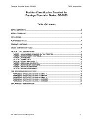 Position Classification Standard for Paralegal Specialist Series, GS ...