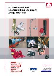 Industriehebetechnik Industrial Lifting Equipment Levage Industriel