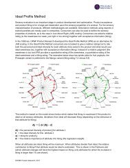 Ideal Profile Method - OP&P Product Research